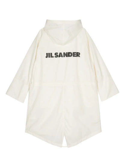 Logo-Print Hooded Coat