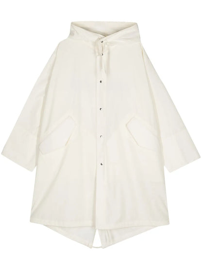 Logo-Print Hooded Coat
