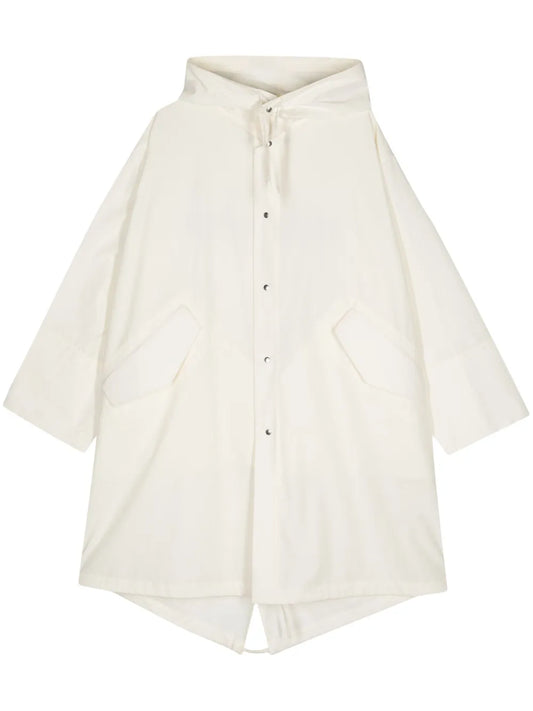 Logo-Print Hooded Coat