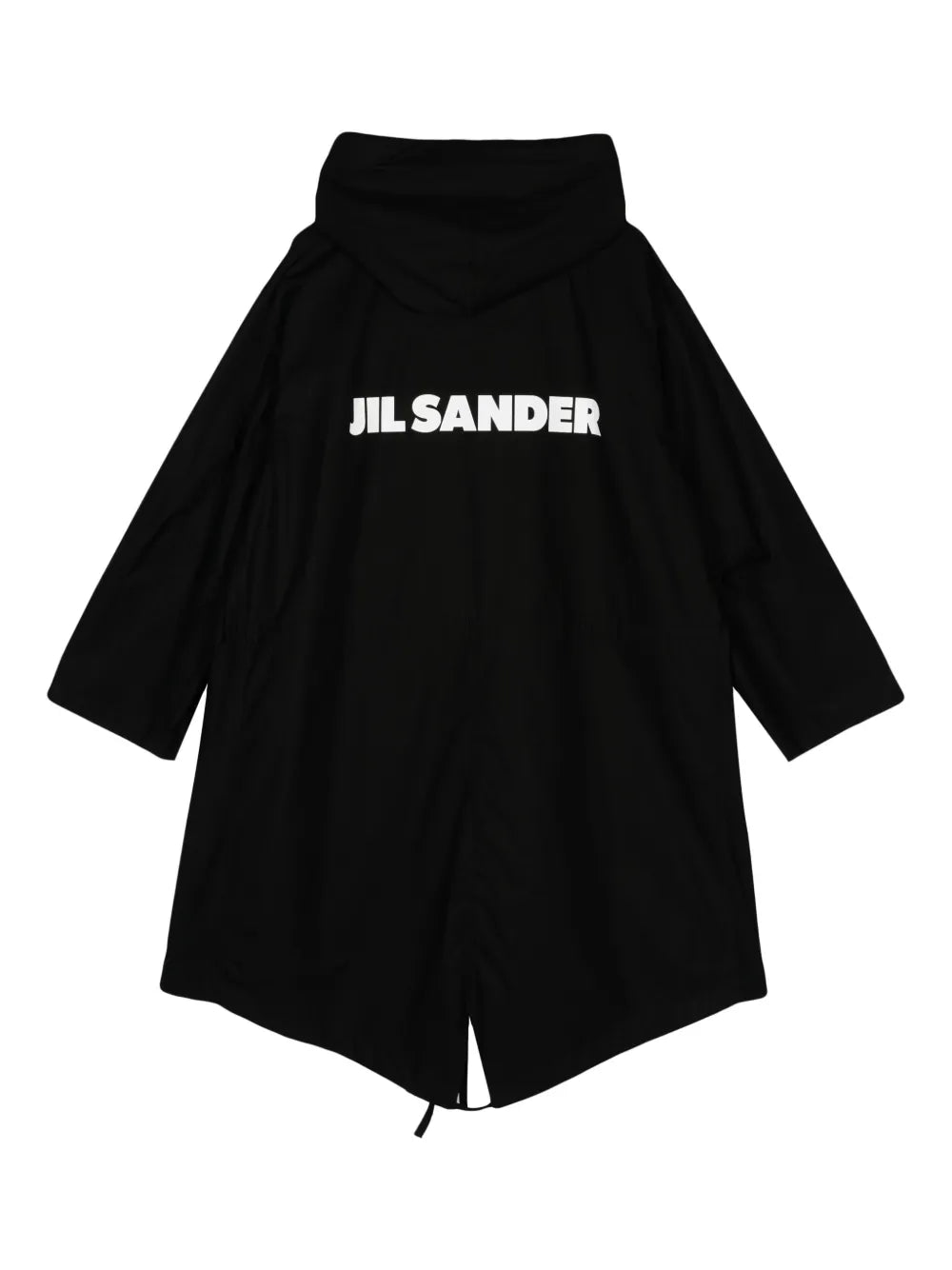 Logo-Print Hooded Coat