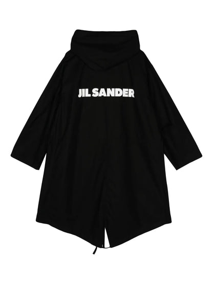 Logo-Print Hooded Coat