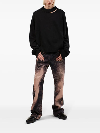 Distresssed Knit Sweater