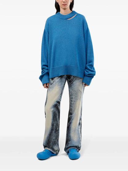 Distressed Knit Sweater