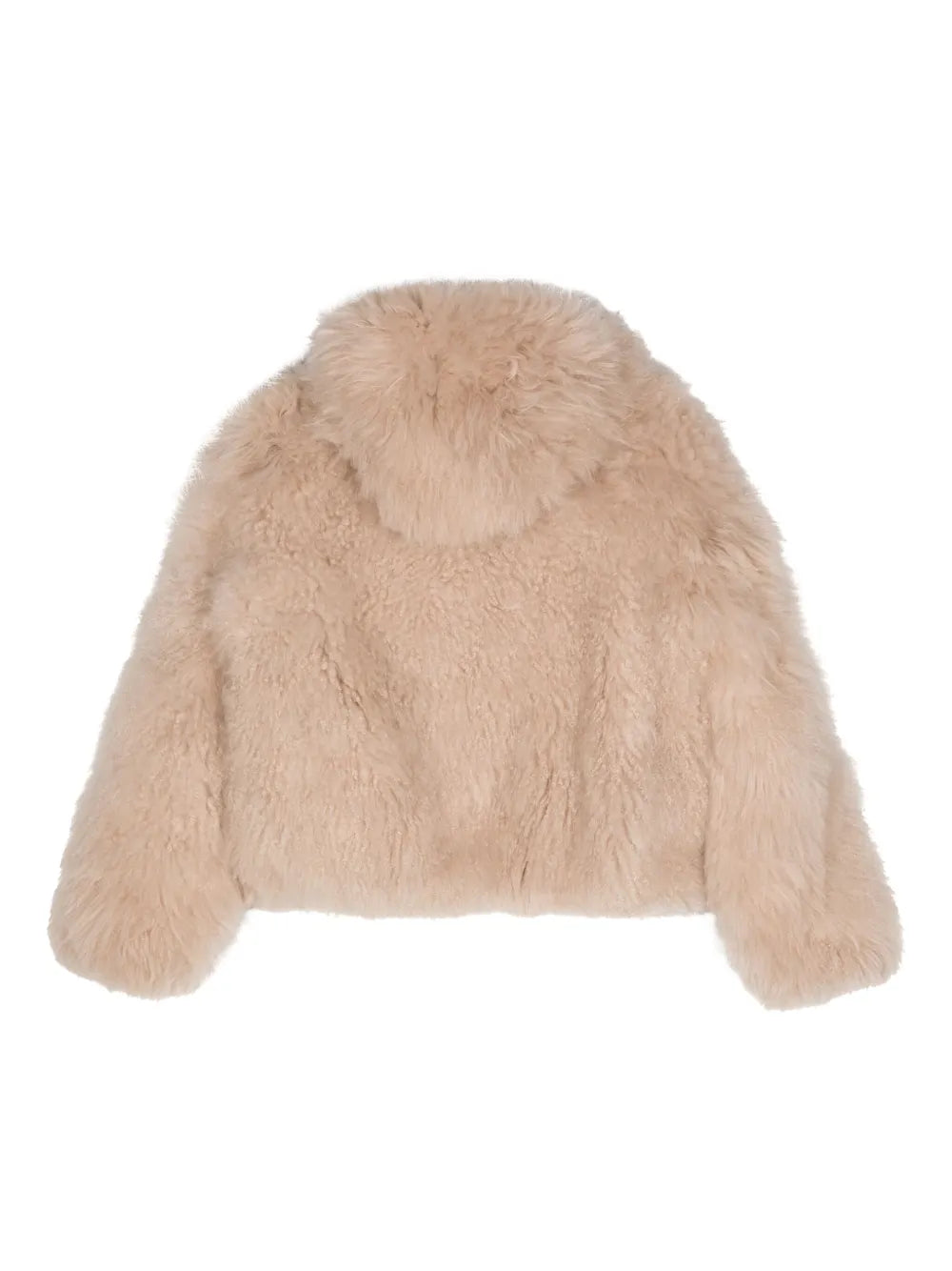 Fur-Design Cashmere Hooded Jacket