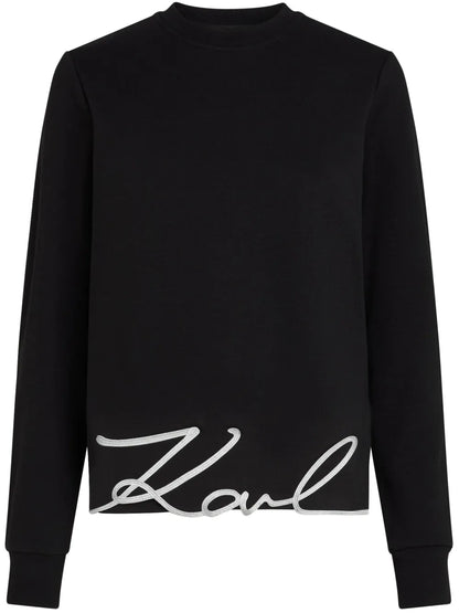 Signature-Hem Sweatshirt