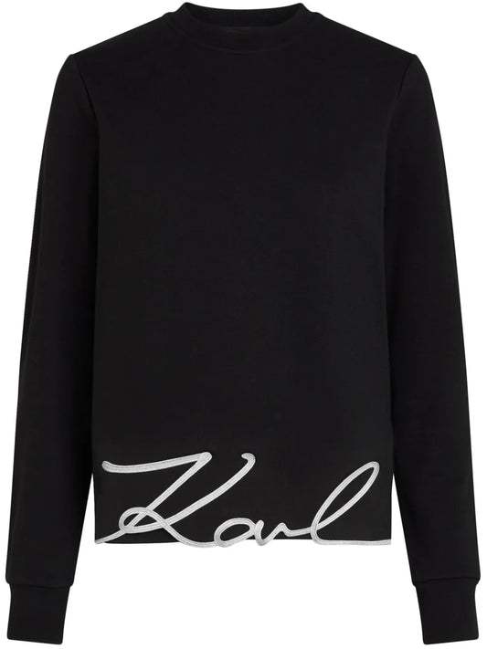 Signature-Hem Sweatshirt