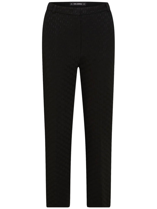 Monogram-Print Tailored Trousers