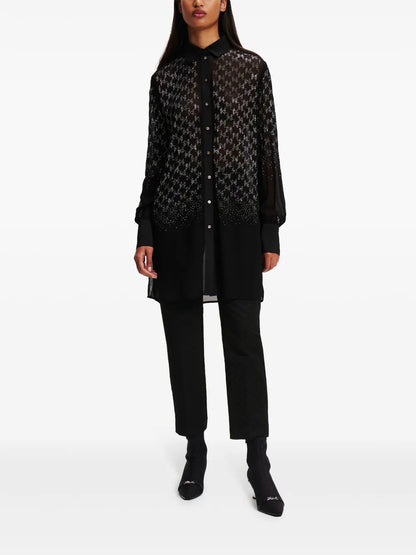 Rhinestone-Embellished Shirt