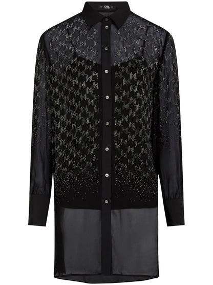 Rhinestone-Embellished Shirt