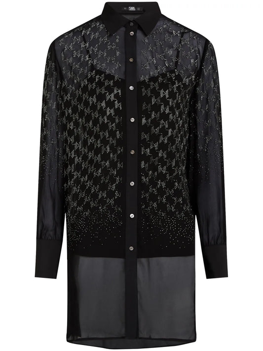 Rhinestone-Embellished Shirt