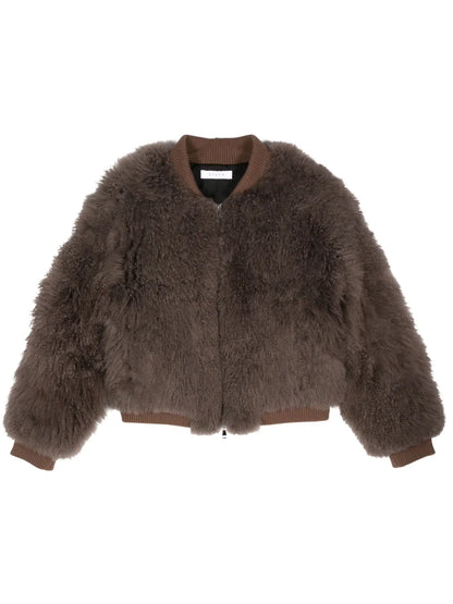 Fur-Design Cashmere Bomber Jacket