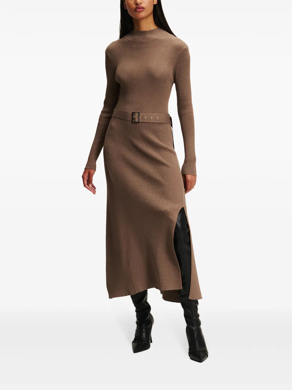 Belted Knitted Dress