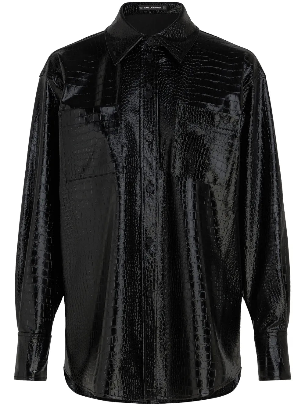 Faux-Leather Shirt