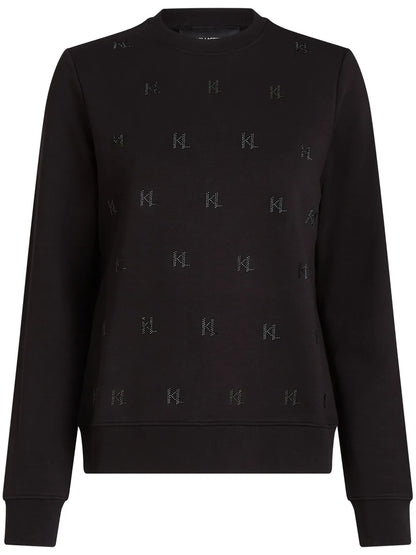 Rhinestone-Embellished Sweatshirt