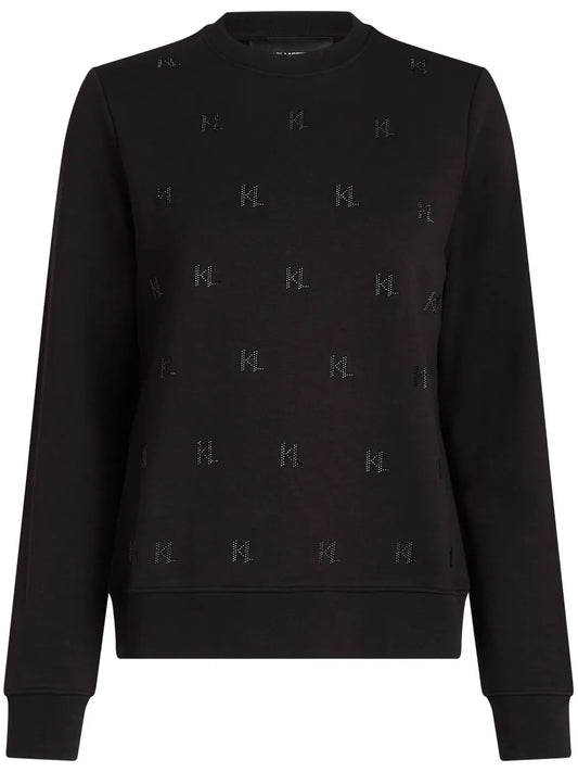 Rhinestone-Embellished Sweatshirt