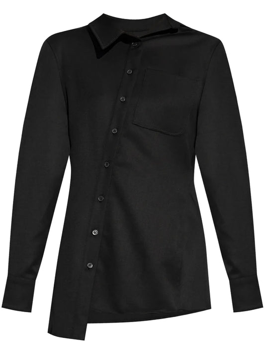 Asymmetric Long-Sleeve Shirt