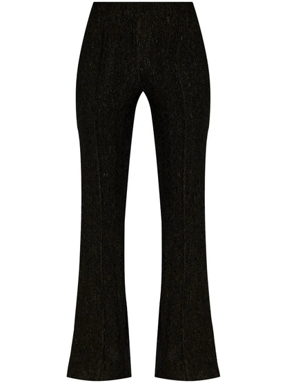 High-Rise Flared-Leg Trousers