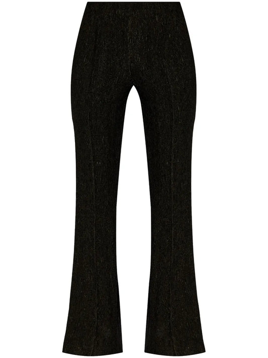 High-Rise Flared-Leg Trousers