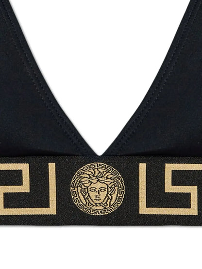 Logo-Underband Bikini Top