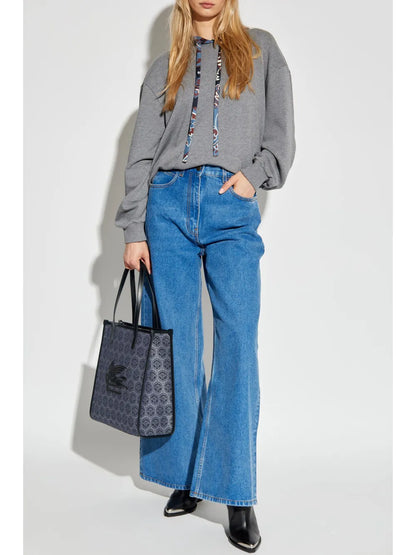 Wide-Leg High-Rise Jeans