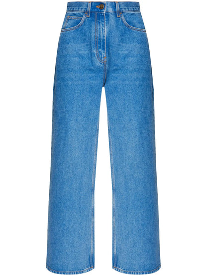 Wide-Leg High-Rise Jeans