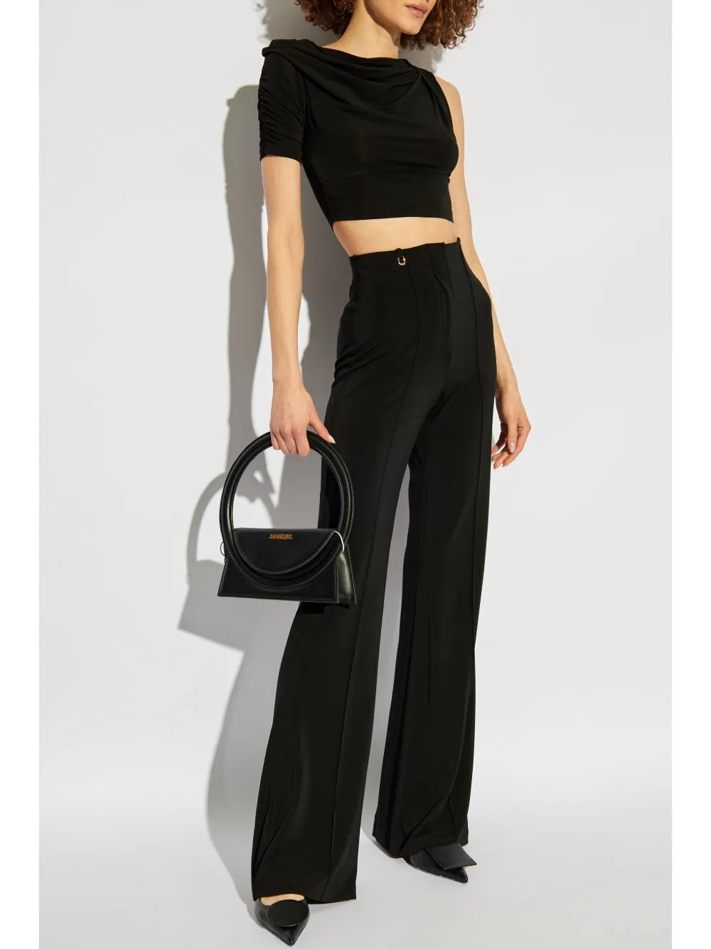 Le Pantalon Drapeado Flared Trousers