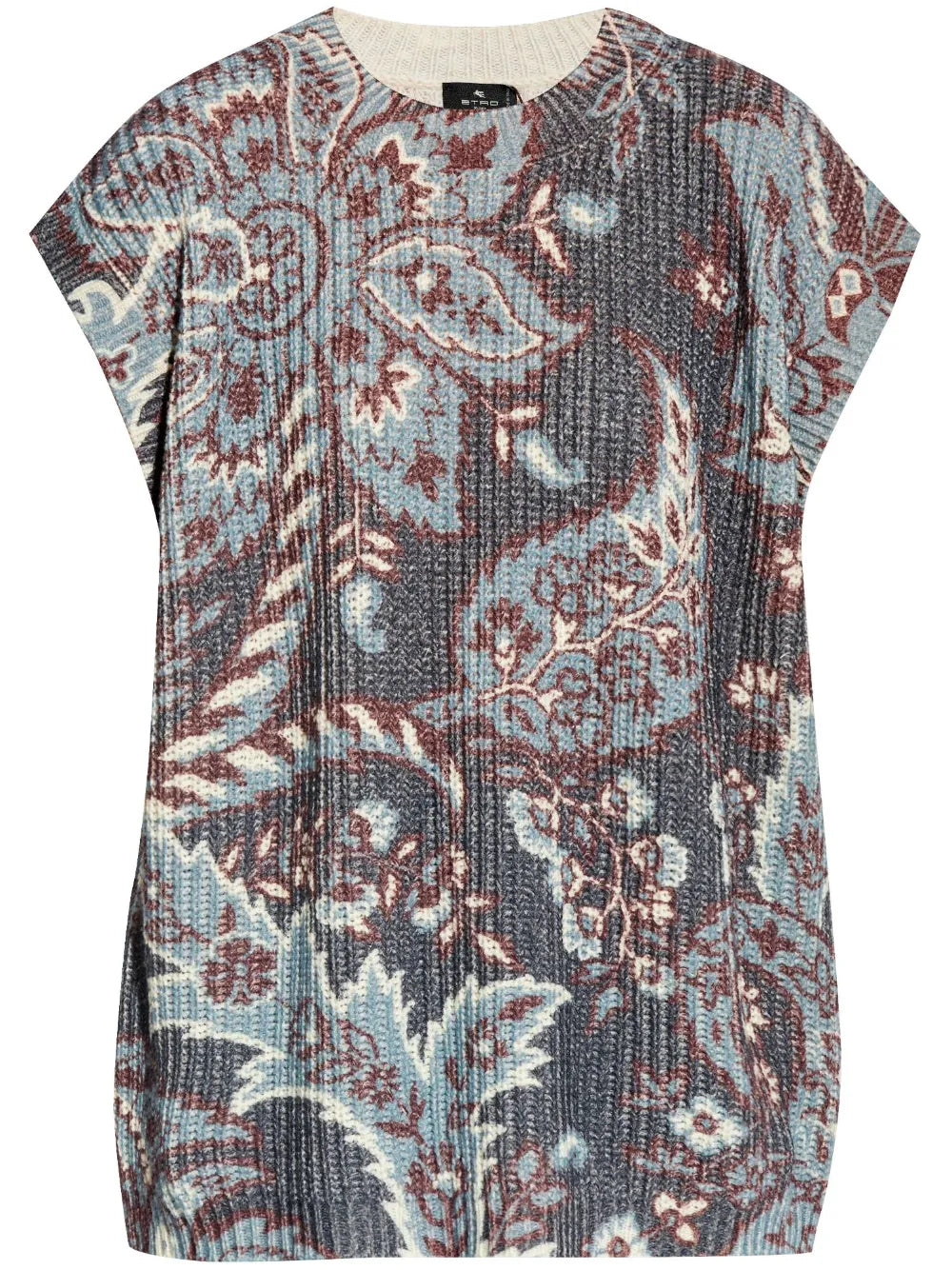 Paisley-Print Wool Top