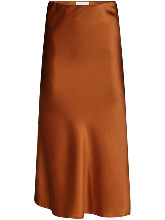 Valletta Satin Midi Skirt