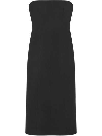 Noctula Crepe Midi Dress
