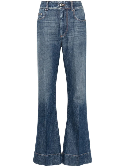 High-Rise Bootcut Jeans