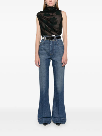 High-Rise Bootcut Jeans