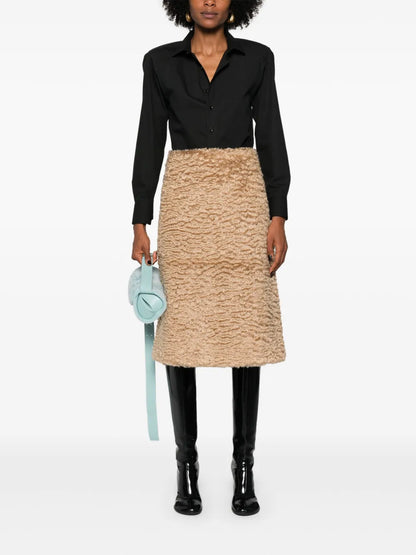 Textured Midi Skirt