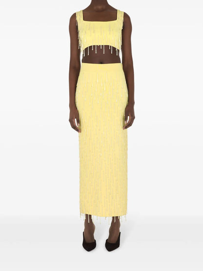 Depois Bead-Embellished Maxi Skirt