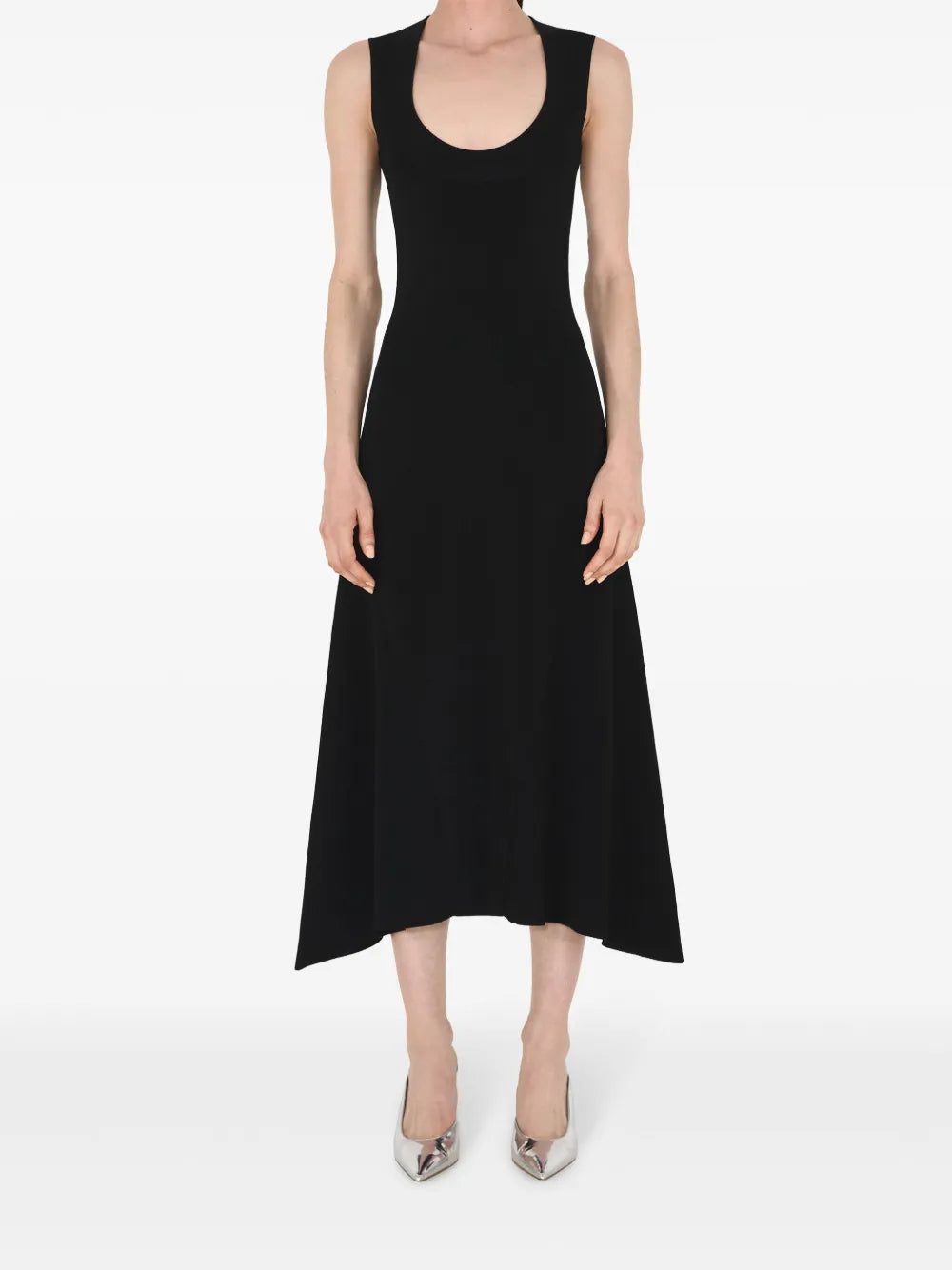 Claudia Scoop-Neck Midi Dress