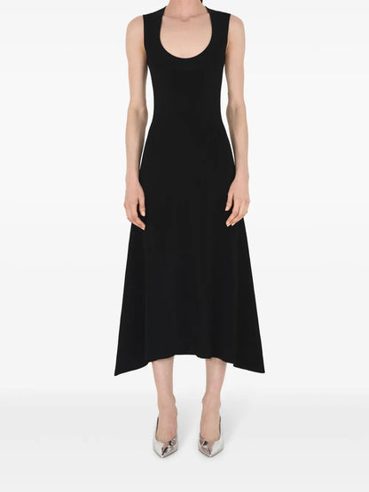Claudia Scoop-Neck Midi Dress