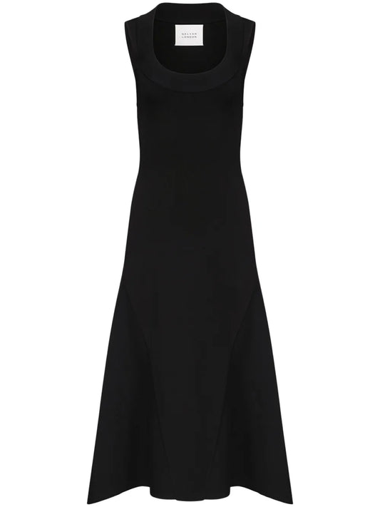 Claudia Scoop-Neck Midi Dress