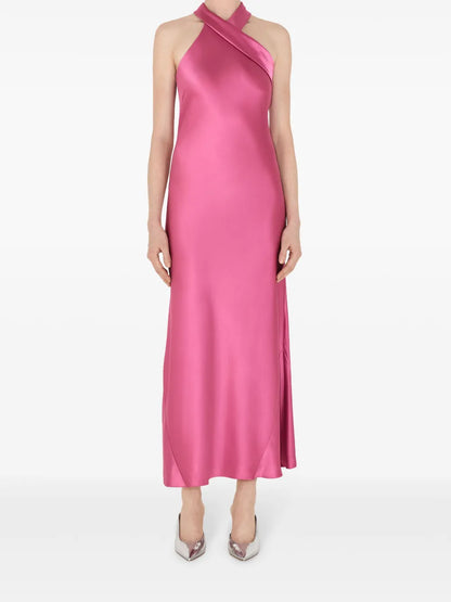 Pandora Halterneck Satin Dress