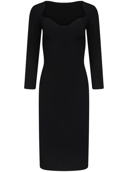 Kaia Stretch-Knit Midi Dress