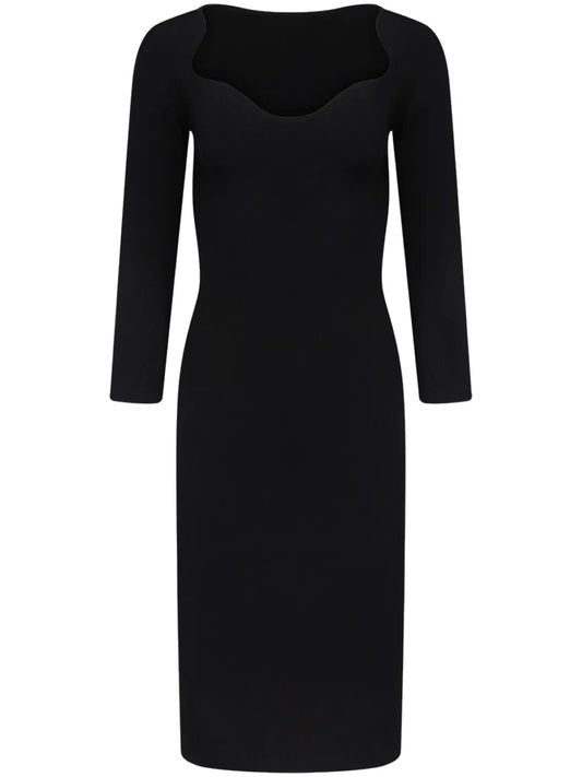 Kaia Stretch-Knit Midi Dress