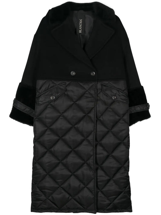 Double-Breasted Panelled Coat