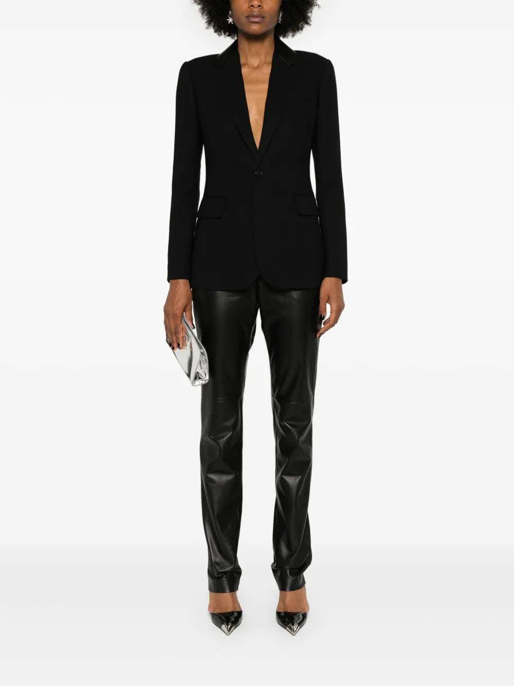 Lace-Up Detailed Blazer