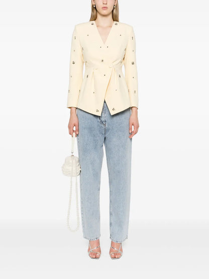 Washed Straight-Leg Jeans