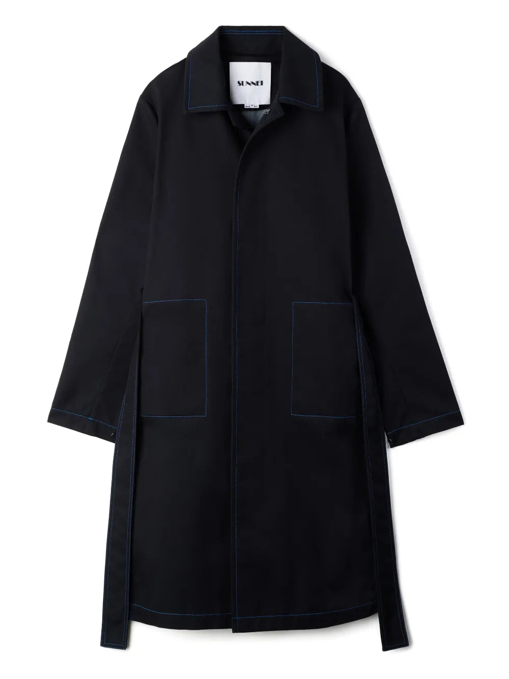 Contrast Stitching Coat