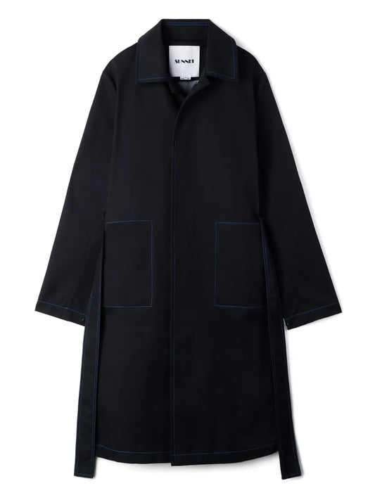 Contrast Stitching Coat