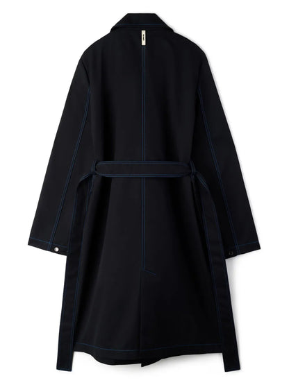 Contrast Stitching Coat