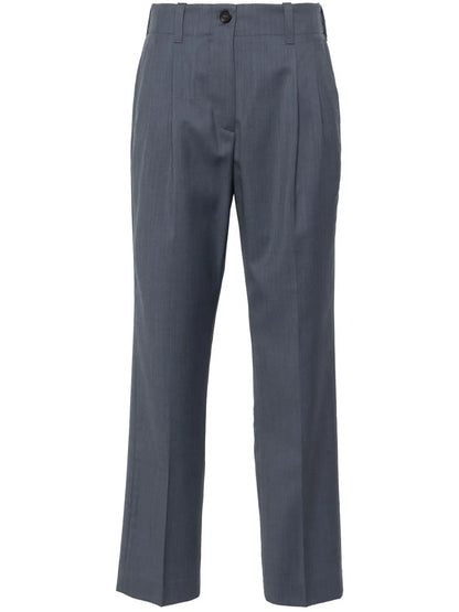 Pleat-Detail Tailored Trousers