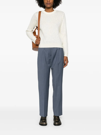 Pleat-Detail Tailored Trousers