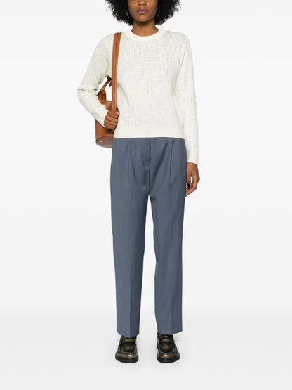 Crystal Embellished Virgin Wool Jumper