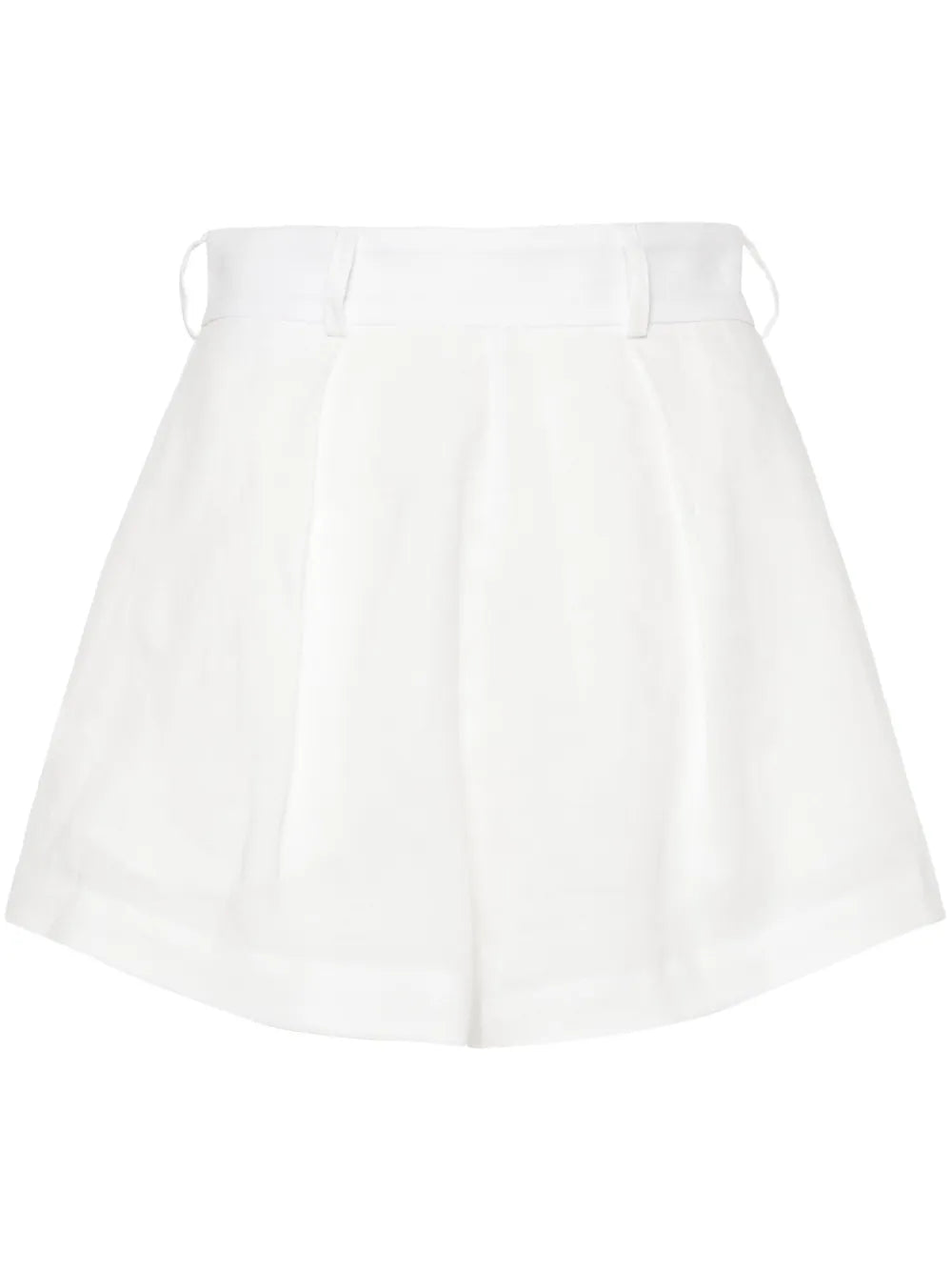 High-Waist Linen Shorts