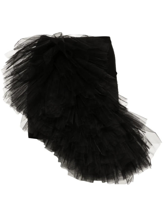 Tulle-Insert Mini Skirt